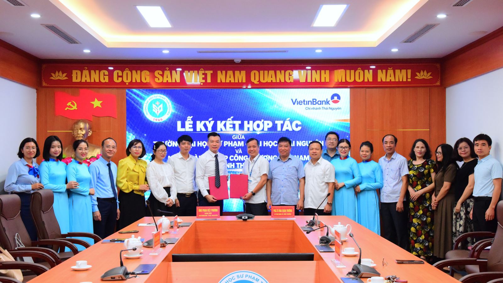 Trường Đại học Sư phạm – Đại học Thái Nguyên ký kết hợp tác toàn diện với VietinBank Chi nhánh Thái Nguyên
